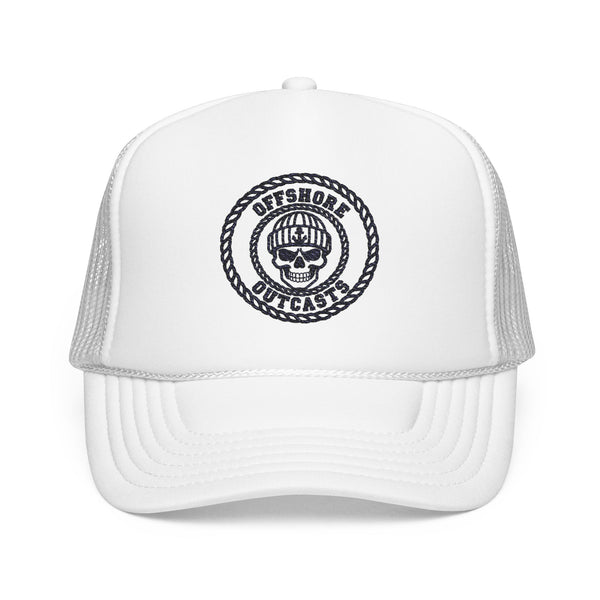 Embroidered Offshore Outcasts Trucker Hat Light Waters Editions
