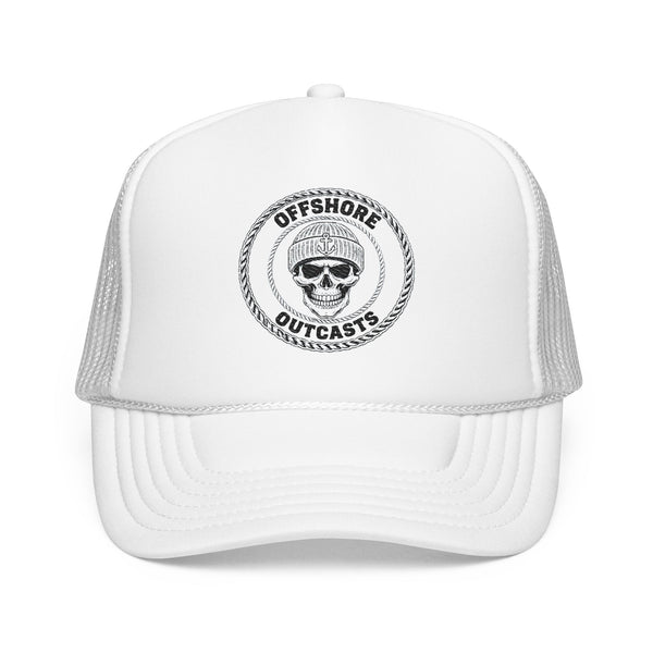 Embroidered Offshore Outcasts Trucker Hat Light Waters Editions