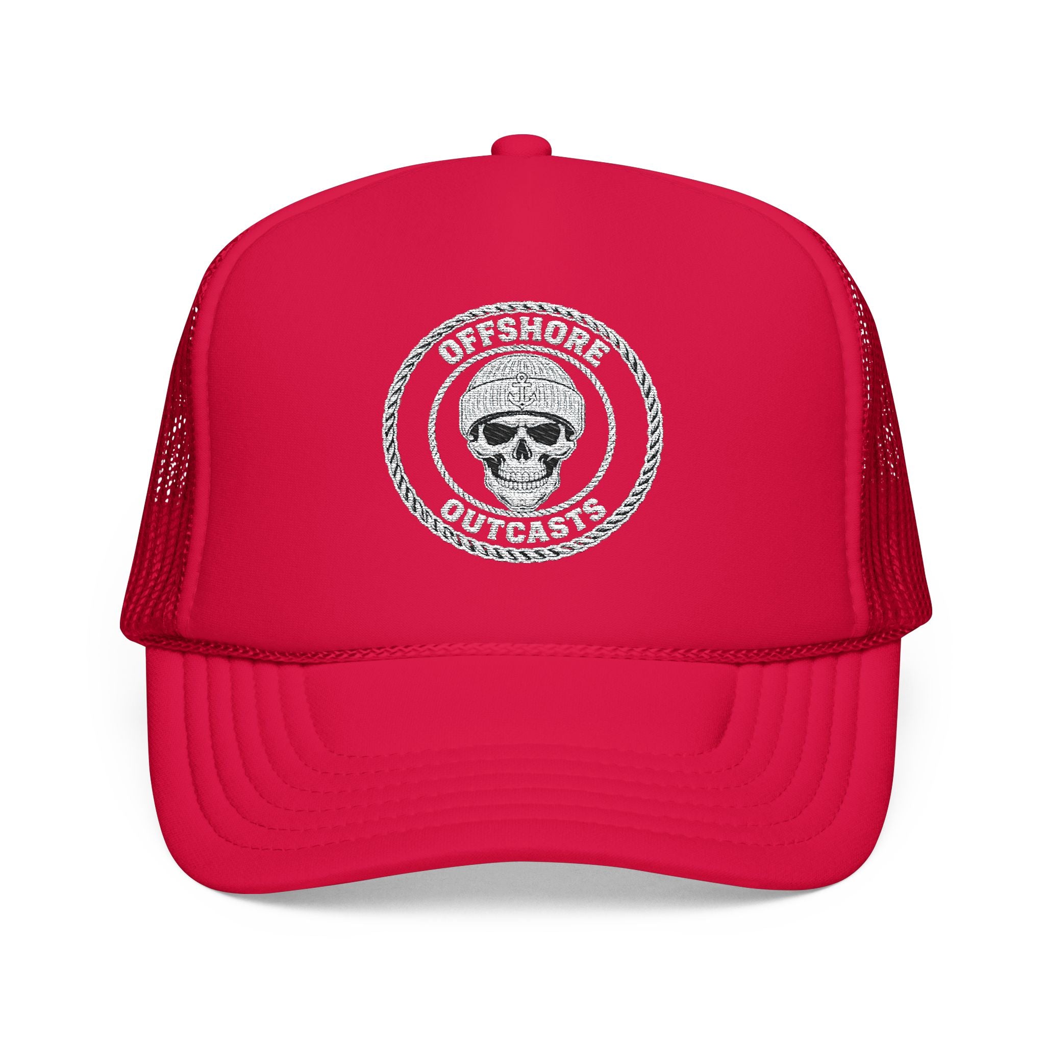 Embroidered Offshore Outcast Trucker Hat Dark Waters Editions