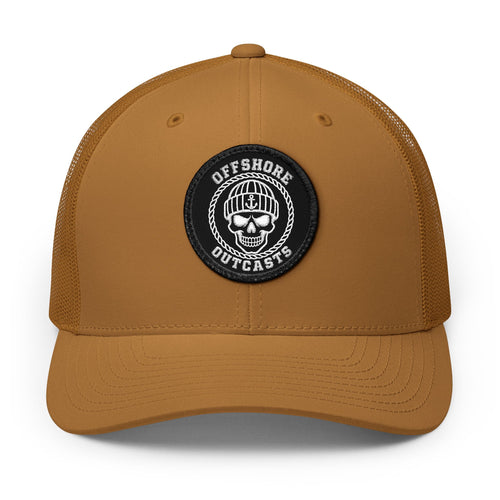 Embroidered Offshore Outcasts Patch Trucker Hat Dark Waters Editions